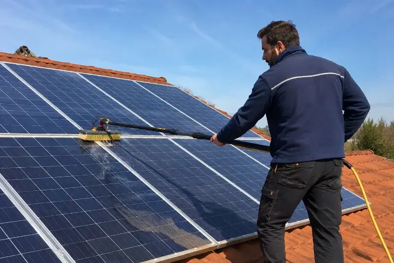 Nettoyage et entretien de panneaux solaires à Niederrœdern